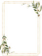 春季唯美水彩手绘鲜花植物花卉叶子请柬海报装饰免抠PNG图案素材 (6)