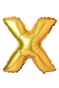 Letter X from English alphabet of balloons