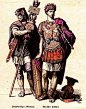 古罗马旗手（左边披熊皮者）和将军