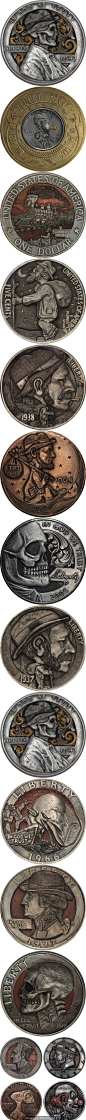 Awesome Hobo Nickels Created by Paolo Curcio - created via http://pinthemall.net