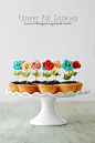 Flower Pot Cookie Cups! Is that the cutest?