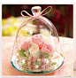 穹顶玻璃许愿瓶玫瑰荧光夜色 创意永生花母亲节