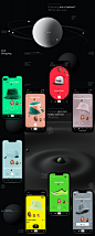 3D animation  app design application cinema 4d ios iphone mobile motion social network