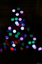 彩色圣诞树炫彩光斑节日光影高清光斑背景模板背景图片