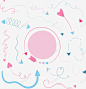 粉色蓝色箭头花纹矢量图 免费下载 页面网页 平面电商 创意素材