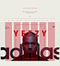 Adidas Yeezy Microsite : Concept for Adidas Yeezy Collection. There is no stand alone site for this great collection by Kanye West so I just created a quick concept for the microsite. It contains nice clean images with colour gradients and strong red high