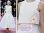 Bust Shaping with Panel Lines at Dior | The Cutting Class. Christian Dior, SS15, Haute Couture, Paris, Image 10. Dior darts and panels have been accentuated with topstitching.: 