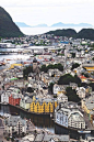 Alesund, Norway。挪威奥勒松，挪威西部港市