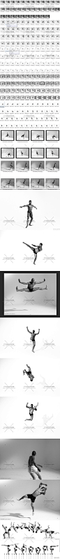 【速写结构参考】连续人体规律动态照片素材 运动动作【1100P】