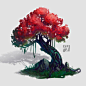 ArtStation - fantasy tree, Alexandra Pulinets: 