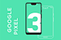 时尚简约轻巧的谷歌Google Pixel 3样机VI展示模型mockups : ，时尚简约轻巧的谷歌GooglePixel3样机VI展示模型mockups，Android模型包括：-------［>