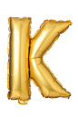 Letter K from English alphabet of balloons