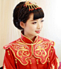 中式婚礼之新娘发型，端庄典雅，超级美！ #发型#