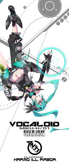 环艺小白白白白采集到是时候为『初音』开一个画板了