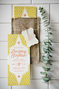 wedding invitations in a burlap envelope, photo by Rebecca K Photography http://ruffledblog.com/the-notwedding-boston #invites #stationery #weddinginvitations