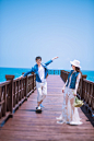 薇爱三亚海景婚纱照《倪翔&江冲》+来自：婚礼时光——关注婚礼的一切，分享最美好的时光。#三亚旅拍#