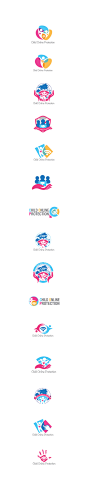 Child Online Protection Logo Design : logo design for COP