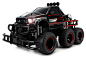 Amazon.com: Velocity Toys Speed Spark 6x6 Electric RC Monster Truck Big 1:12 Scale RTR w/ Working Headlights, Dual Rear Wheels (Colors May Vary): Toys & Games