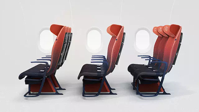 这款飞机座椅，可以通过 App 调节舒适...