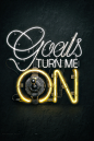 Goals turn me on : 3D Typography made for fantartic.com