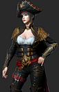 Archeage costume, Kyungmin Kim : Archeage captain costume<br/>Hair ,face and costumes is my work.<br/>The base body is the work of a team member.<br/>Copyright © XLGAMES Inc. All rights reserved.<br/><a class="text-meta met