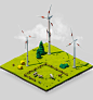 Renewable Energy Tiles : We were commissioned to design and animate a set of four key visuals for the energy provider »BayWa renewable energy«, which provides solar, wind, biogas, and geothermal power sollutions.