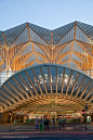 Gare do Oriente or Lisbon Orient Station is one of the main transport hubs in Lisbon, Portugal. It was designed by the Spanish architect Santiago Calatrava and built by Necso. It was finished in 1998 for the Expo '98 world's fair in Parque das Nações, whe