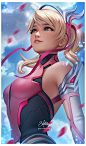 Pink Mercy, Lisa Buijteweg : I was super happy to be able to support this great cause by buying her amazing new skin and tshirt! I had to draw my beautiful main <3