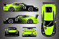Porsche Racing Livery Wrap - Contra - KI Studios : KI Studios original Contra Porsche racing livery wrap. Made to fit your specific Porsche. Choose color combo. Ships to your door for local pro installation.
