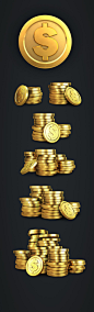 Set of coins for a Slots game on Behance game design coins slots ui ux: 