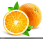 切开的橙子高清图片