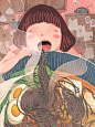 Soba Love by Jing Jin, via Behance ★★★ Find More inspiration @creativeelc ★★★ #ad