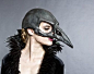 Bird skull mask in Bone finish by HighNoonCreations on Etsy: 