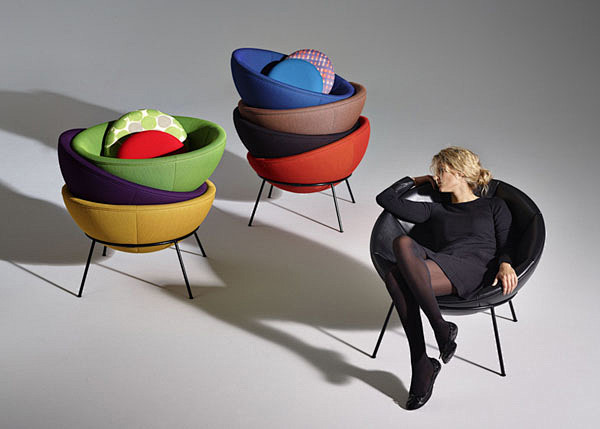 优雅舒适的Arper碗椅创意设计 | 新...