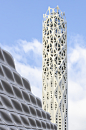 结构创新：‘壳层镂空’光之塔与能量之墙 / Tonkin Liu - 建筑图, 表皮