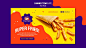 Fast food banner template Free Psd