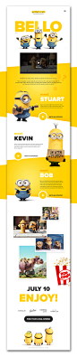 Minions Website - WEB Inspiration