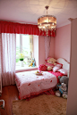 二居室欧式浪漫的儿童房窗帘装修效果图_