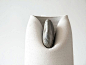 Ceramic and stone vase by Martin Azua