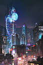 Cyberpunk city, Tiago Sousa : Ghost in the shell mood