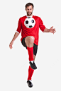 足球运动员和足球 页面网页 平面电商 创意素材