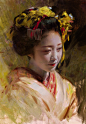 Geisha portrait series, Wangjie Li : .