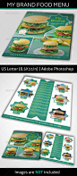 My Brand Food Menu - Food Menus Print Templates