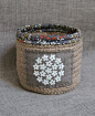 Crocheted basket by Plushka. Cute!