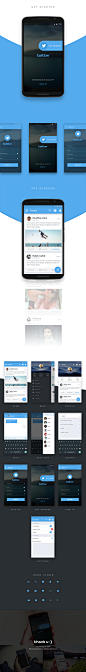 Twitter Redesign Material Design Concept on Behance