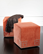 Massoud Honey Amber Ottoman