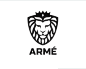 军服制造商logo 军服 盾牌 狮子 皇冠 黑白色 权威 威严 商标设计  图标 图形 标志 logo 国外 外国 国内 品牌 设计 创意 欣赏