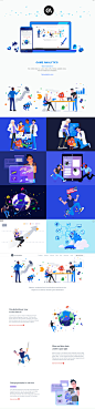 Game Analytics website on Behance