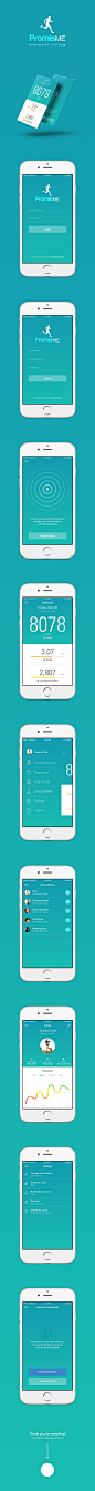 PromiseMe | Fitness App UI Design : App UI/UX design