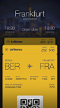 Lufthansa boardingpass